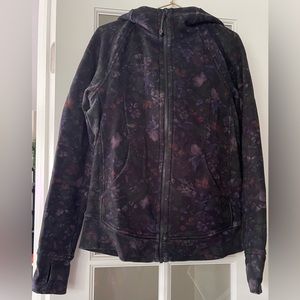 Lululemon | Floral Scuba Zip Up Hoodie